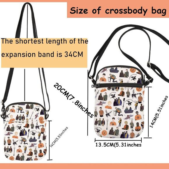 Rick Riordan Crossbody Bag - Stylish Gift for Book Lovers, 20CM x 13.5CM - Picture 2 of 7